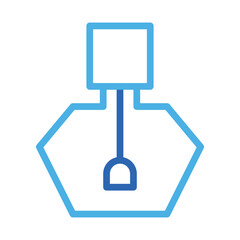 Nail polish icon. Concept of beauty, fashion, and cosmetics.