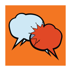 Bubbles Speech Vector Illustration