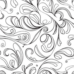 Beautiful Stylish decorative Black and White background pattern