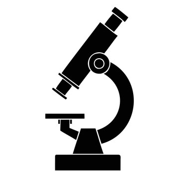 recommend clip art: Microscope Black Silhouette Vector Illustration isolated on a transparent background