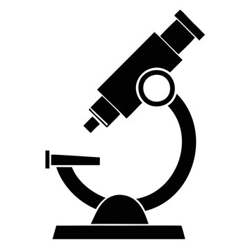 recommend clip art: Microscope Black Silhouette Vector Illustration isolated on a transparent background