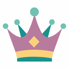  Crown vector on white background