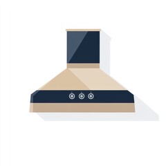 Modern Kitchen Range Hood Design Illustration
