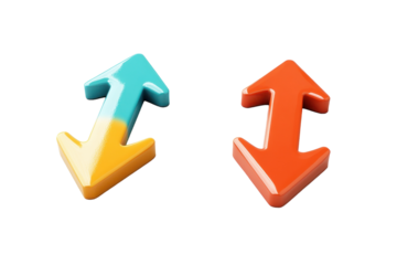 Upward and Downward Arrow Icons