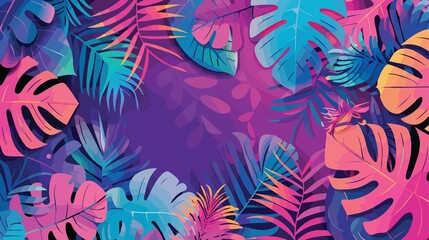 Vibrant Summer Background Poster Banner for Seasonal Promotion