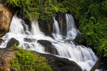 Obraz premium Pha Suea Waterfall in the forest of Thailand