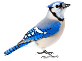 Isolated Blue Jay Bird Side View
