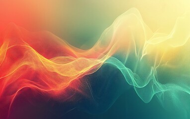 Fototapeta premium Abstract colorful wave background.