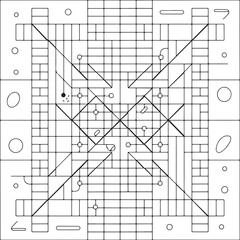 Seamless linear pattern with thin poly lines, polygons and. Abstract geometric texture with crossing thin lines. Stylish background in gray and white colors.