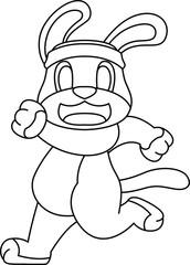 Dog Runner Running Sports Animal Vector Graphic Art Illustration