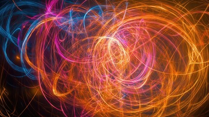 "Neon Waves: A Digital Journey Through Light and Color"