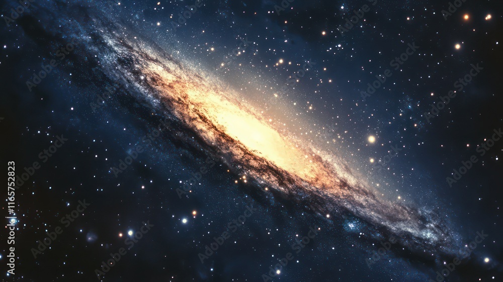 Poster galaxies in the width of space created with generative ai