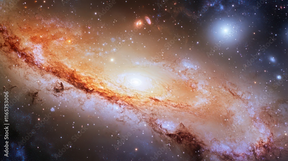 Poster galaxies in the width of space created with generative ai