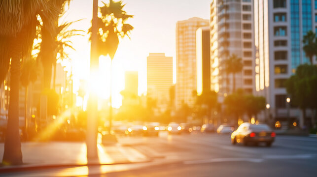 city street California USA