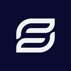 Modern letter R logo isolated on blue background. Usable for business, branding and technology logo. Flat vector logo design template element