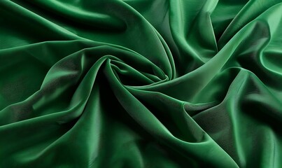 Obraz premium Bold emerald green fills the canvas, creating a vibrant and energizing look
