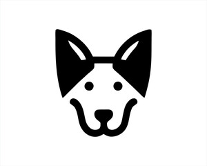 dog head vector