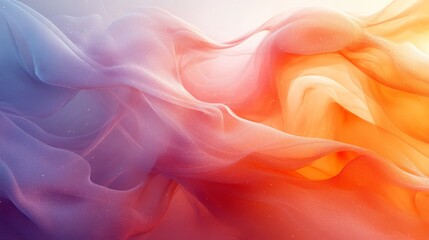 Obraz premium Abstract swirling fabric in warm and cool tones.