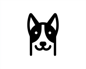 dog logo vector 