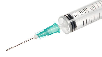 A close-up of medical syringes in sterile packaging