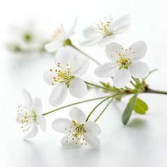 Obraz premium natural background small white flowers on a white