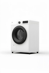 Modern washer and dryer isolated background