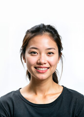 Young Japanese woman looking confident stock photo