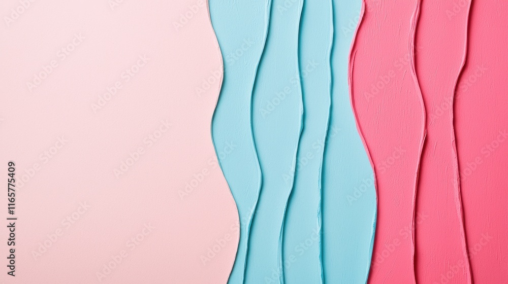 Poster artistic waves of color in abstract design studio setting image composition vibrant environment aest