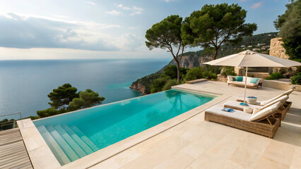 Obraz premium swimming pool in hotel