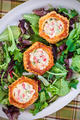 chicken ala king stuffed phyllo dough cups