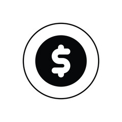 Coin vector icon