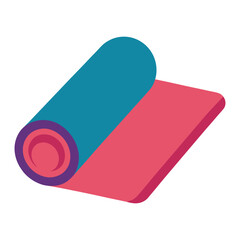 illustration of a yoga mat