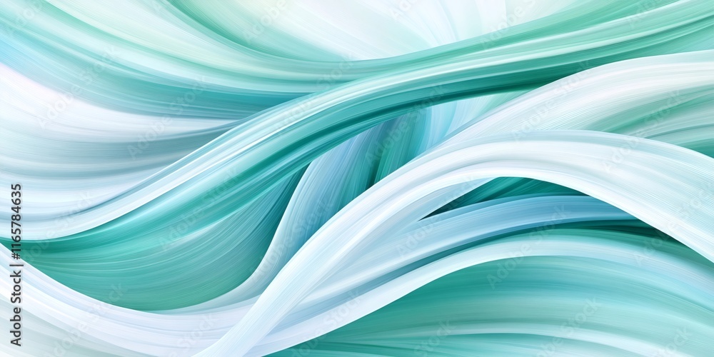 Poster fluid lines intertwining in a seamless flow, creating an elegant and dynamic composition with a sens
