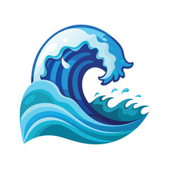 Ocean Waves vector, vector and illustration, vector style