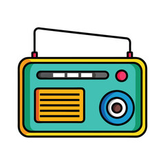 radio vector, vector and illustration, vector style