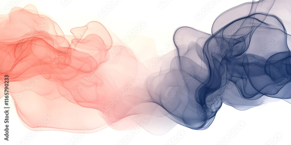 Aufkleber abstract background featuring fluid, ink like strokes creating dynamic shapes in contrasting shades 