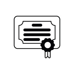 Certificate vector icon