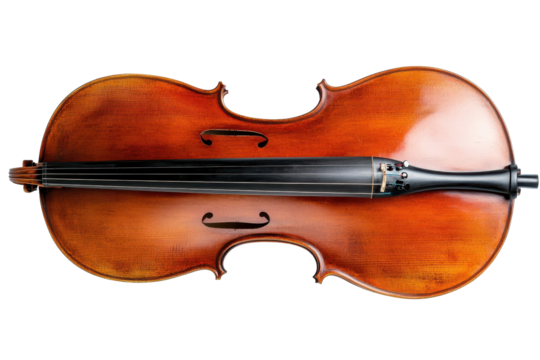 String Cello Isolated on Transparent Background
