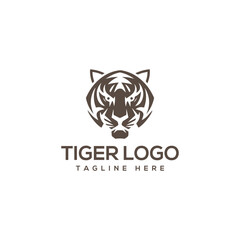 Tiger Head Logo Vector Illustration
