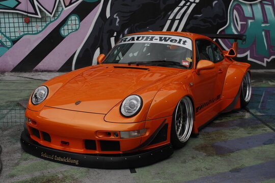 Porsche 911 rwb at Manila Fitted car meet in Paranaque, Philippines