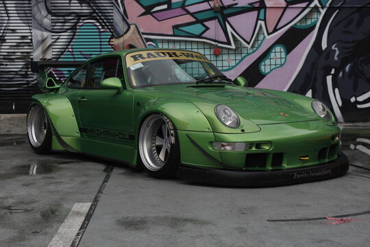 Porsche 911 rwb at Manila Fitted car meet in Paranaque, Philippines