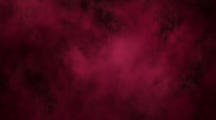 Ethereal Digital Abstract: Cosmic Nebula in a Dark Burgundy Universe with Watercolor Textures and Bold Black Strokes.