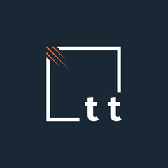 initial monogram logo with square style design.
