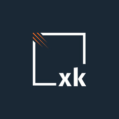 initial monogram logo with square style design.
