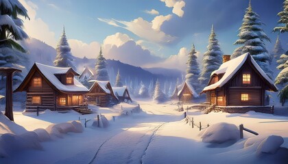 Fototapeta premium Engage with the beauty of a starry winter night. 