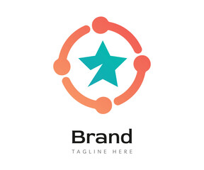 Fototapeta premium Star logo icon design template elements. Usable for Branding, Business and Technology Logos.
