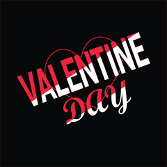 Valentine day t-shirt design vector illustration