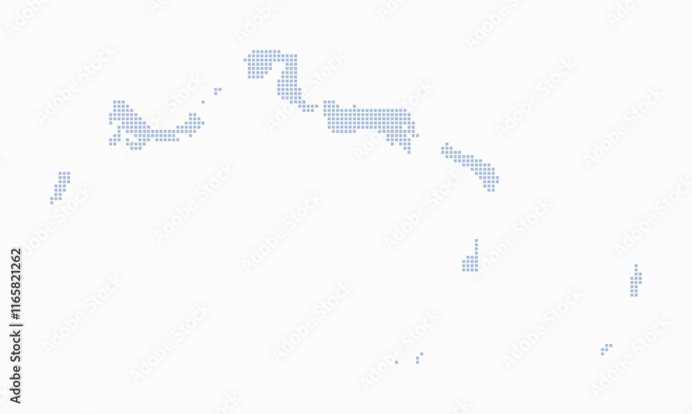 Poster turks and caicos islands dotted map. digital style map of the country on white background. turks and