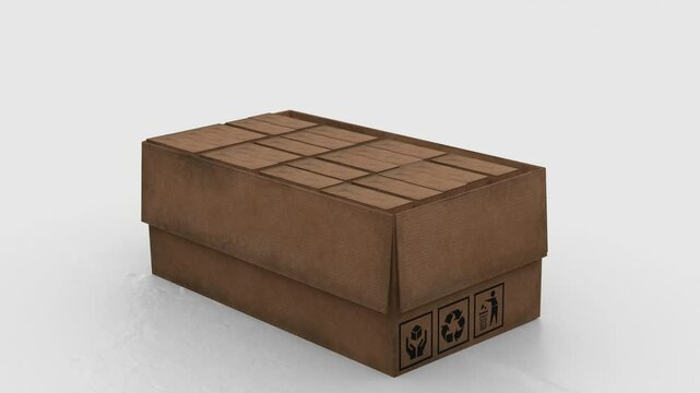 cardboard boxes stuffed into large cardboard boxe