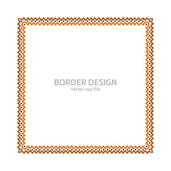 Vector Border Design. Border design vector illustration.